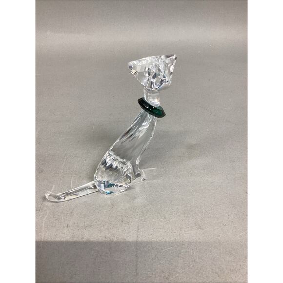 Swarovski Crystal CAT in Green Collar #289478 - Picture 5 of 11
